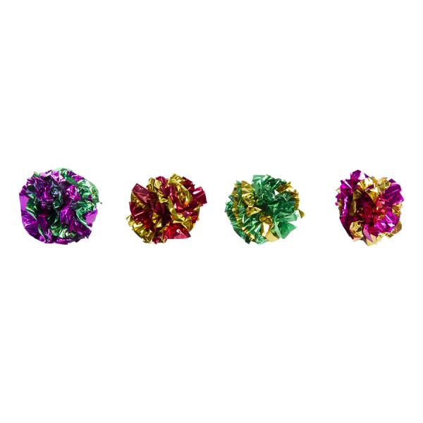 4 x Knisterball 5cm (gemischt)