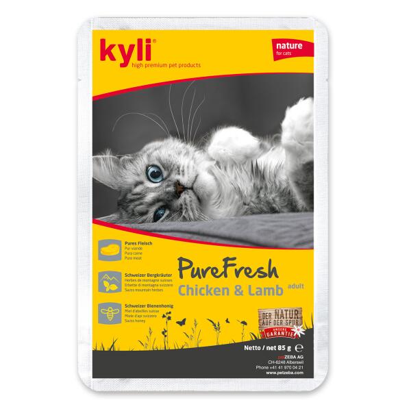 Kyli PureFresh Chicken & Lamb Tray (12x85gr)