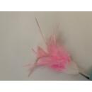 Federwedel einfarbig Huhn pink