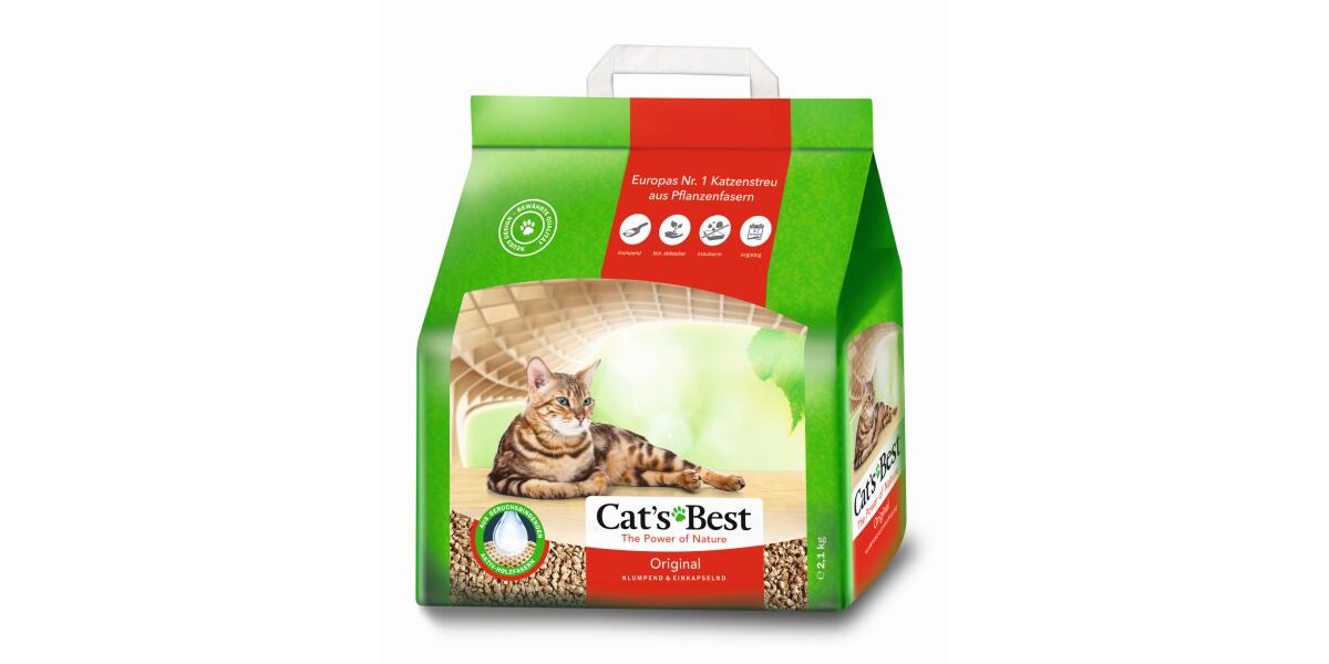 Katzenstreu Test: Cat's Best Öko Plus