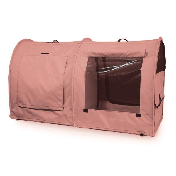 Show Shelter with vinyl in back soft Pink